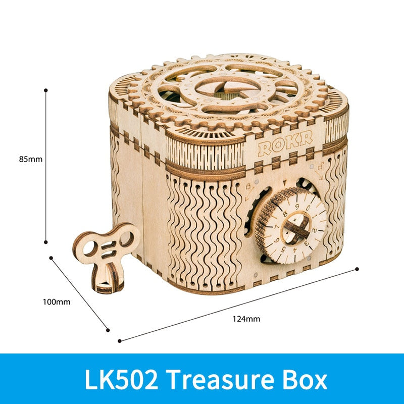 DIY 3D Wooden Puzzle Gear Model Building Kits