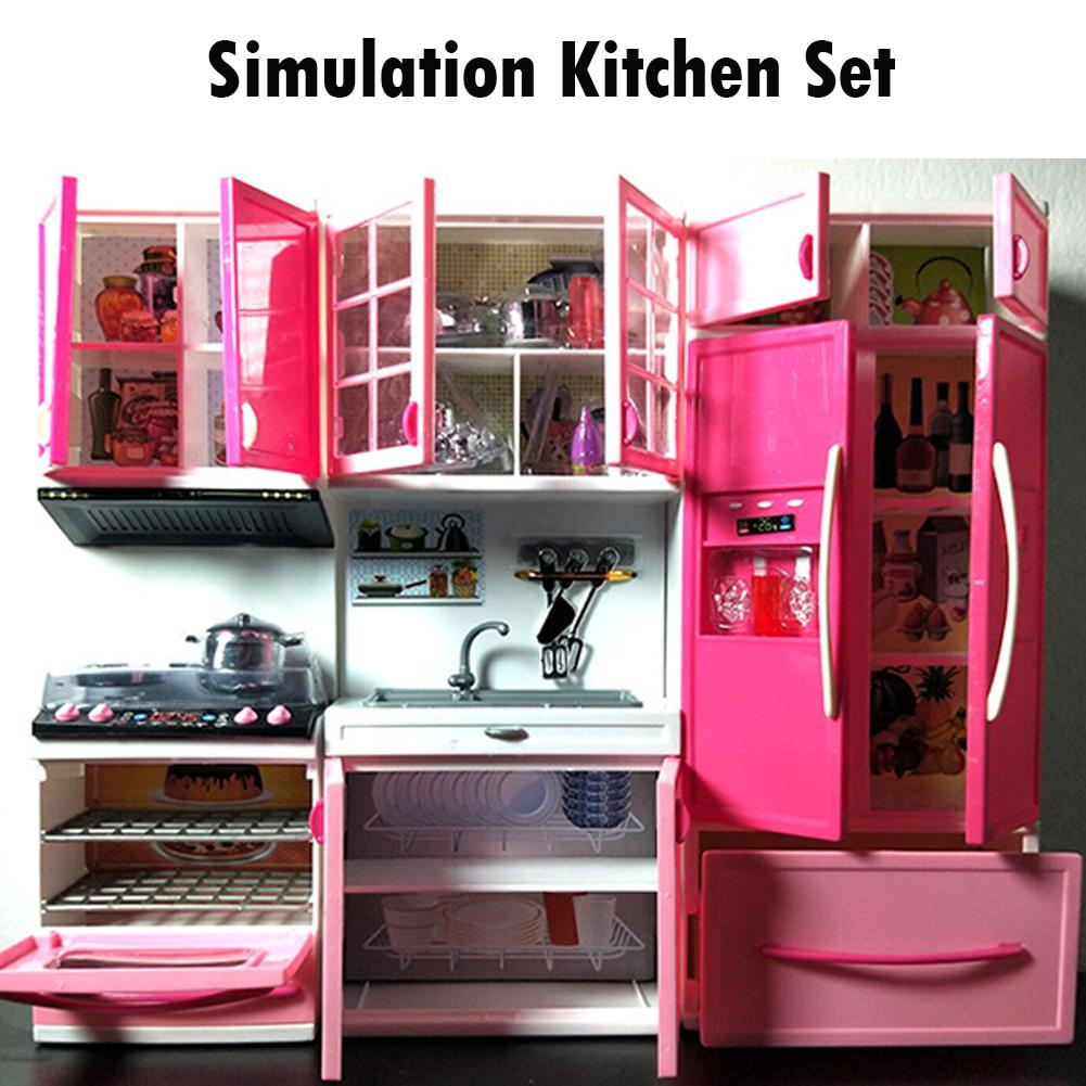 Tabletop Kitchen Cabinets Set-Simulation Cooking Tools,