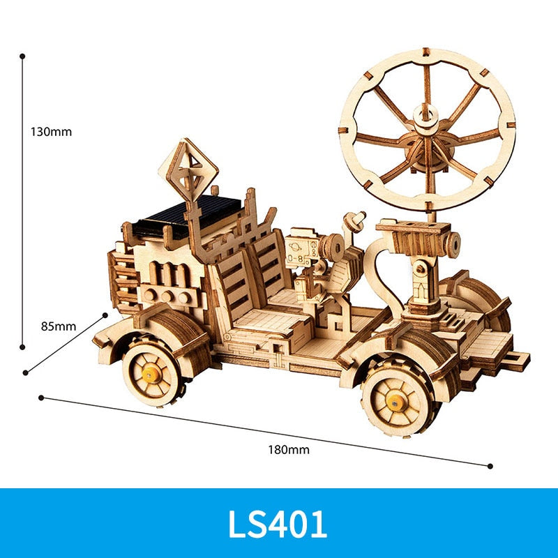 DIY 3D Wooden Puzzle Gear Model Building Kits