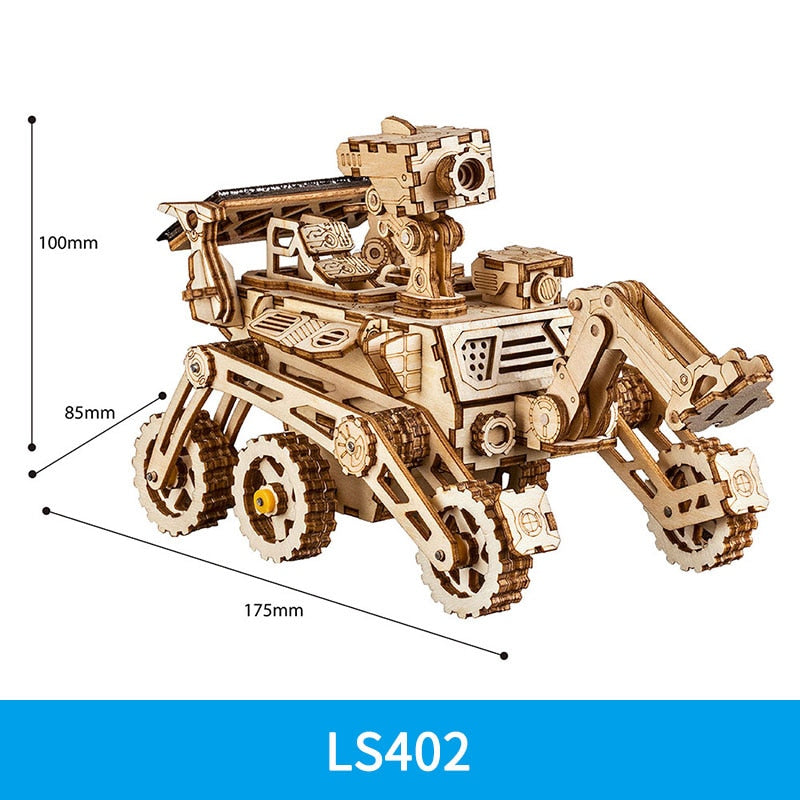 DIY 3D Wooden Puzzle Gear Model Building Kits