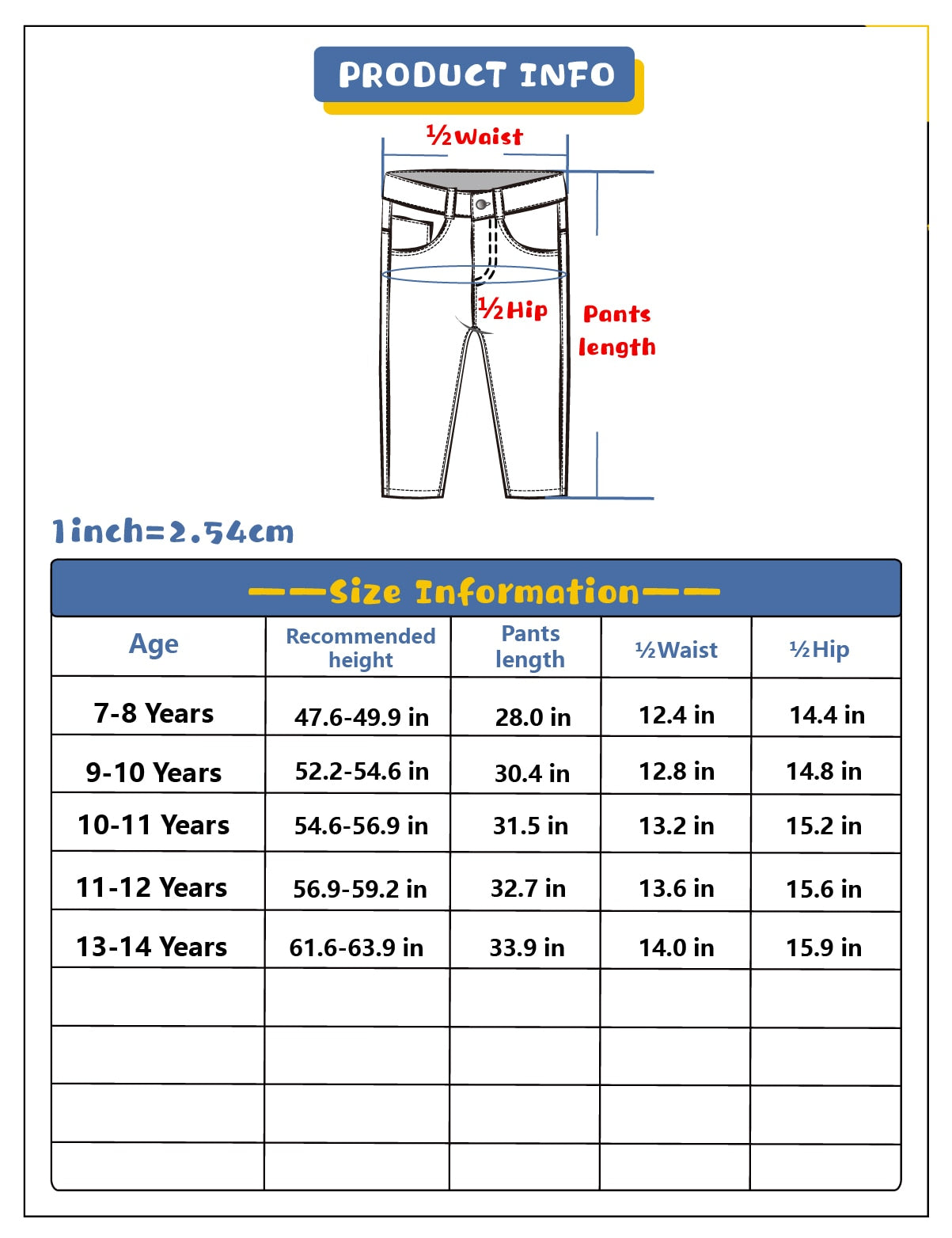 Girls Slim Cotton Denim-Ripped Holes Fashion Jeans 7y-13y