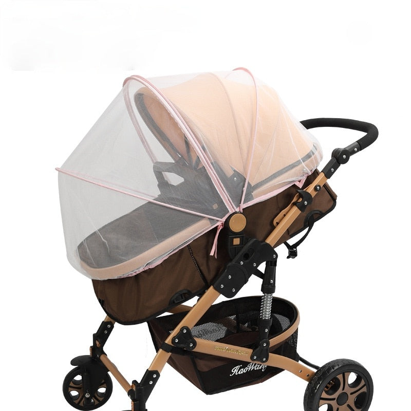 Zippered Mosquito Protection- Mesh Full Cover-Cribs, Carriage, Stroller