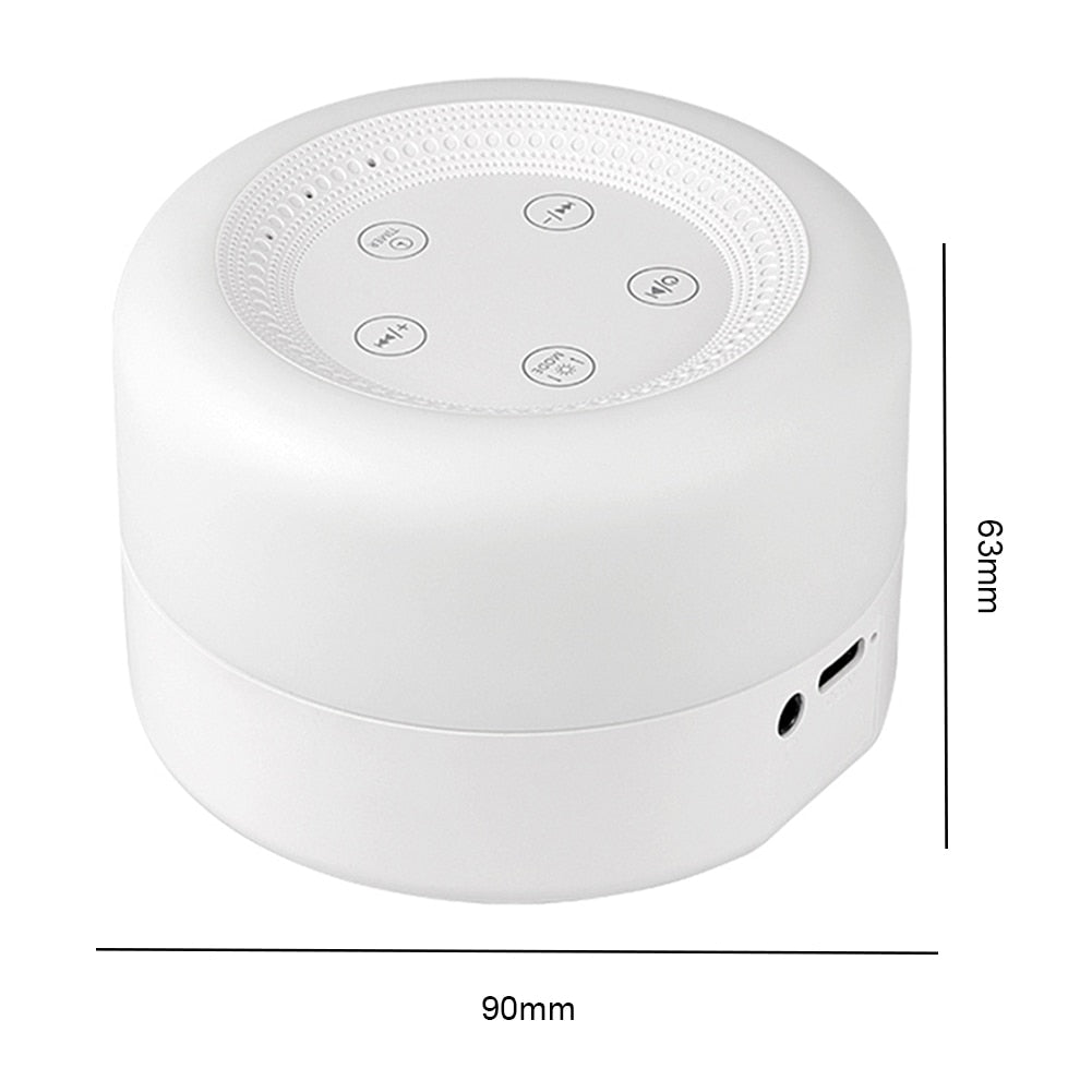 Noise Sound Machines w/ Night Light -Sleep Relaxation for all ages, Portable Touch Adjustable USB Rechargeable for Home Travel