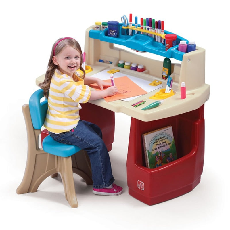 Kids Step2 Deluxe Art Master Desk w/Storage and Chair