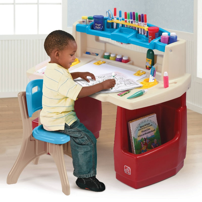 Kids Step2 Deluxe Art Master Desk w/Storage and Chair