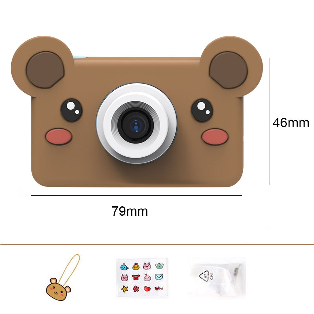 Mini Digital Camera-Multifunctional, USB Cable, 6 Animal Choices