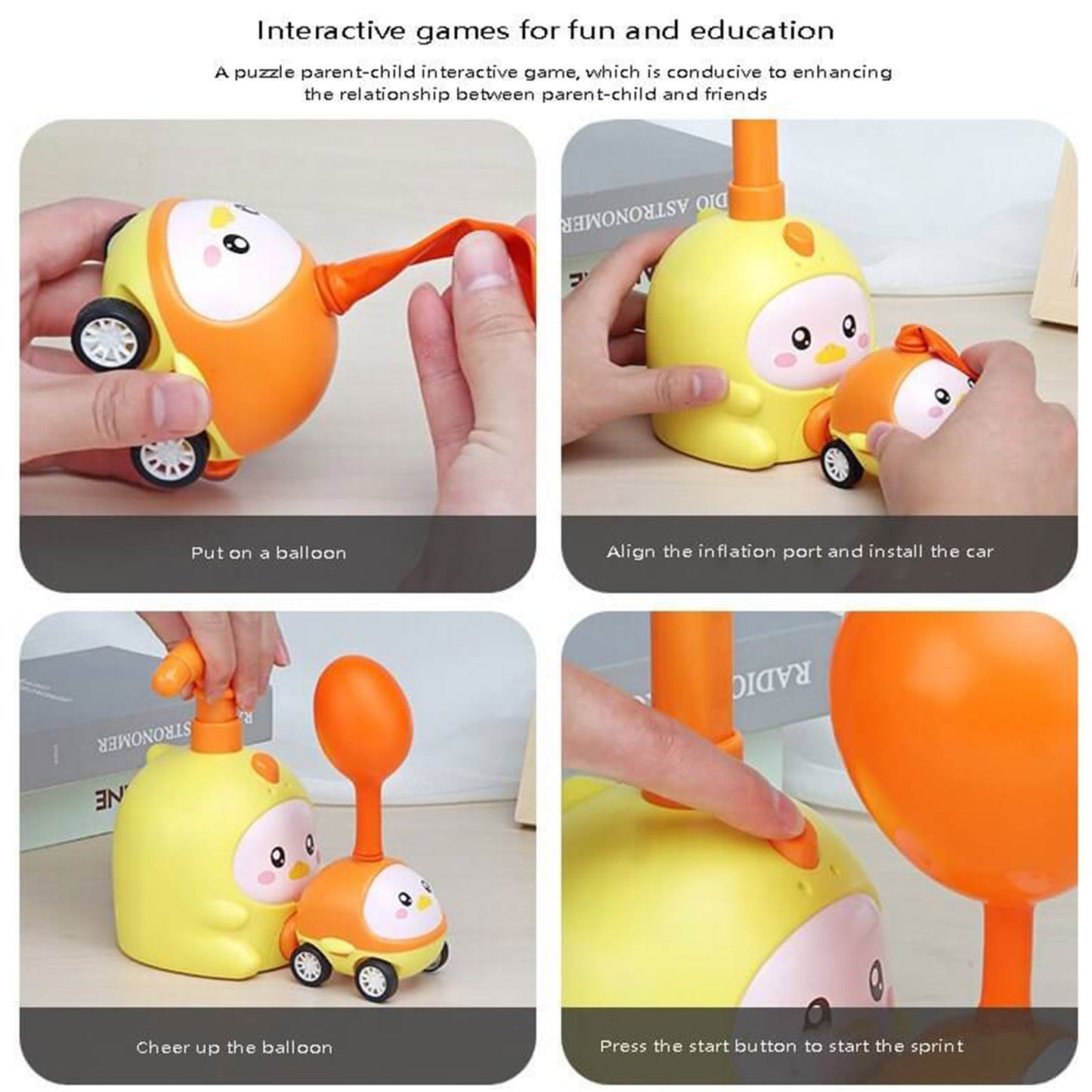 Creative Balloon Inflation Launcher Parent-Child Interaction