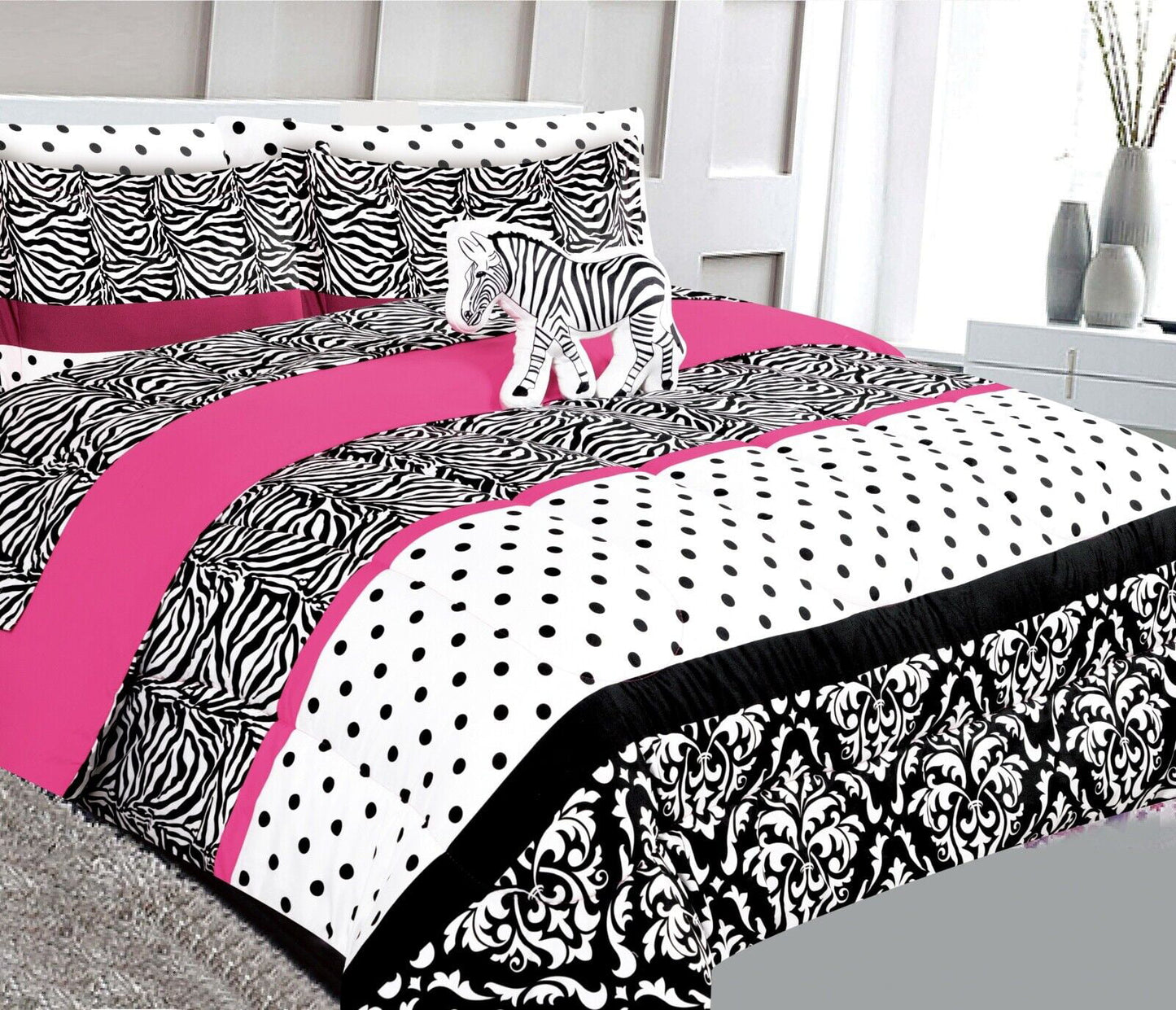 6pc Twin Bed in Bag Comforter Set-Varying Prints/Styles