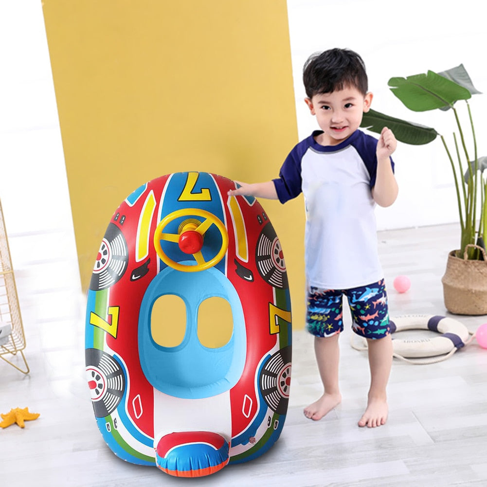 Inflatable Baby Float-Circle Seat-Car Shape Boat