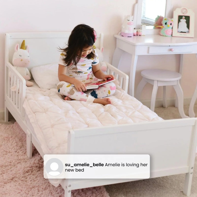 Delta Children Baker Toddler Bed with Attached Bed Rails-3 Colors