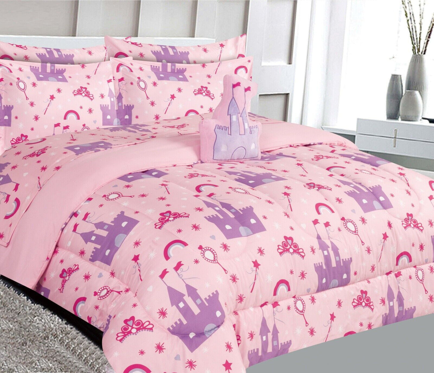 6pc Twin Comforter in a Bag Soft Bedding Set-Varying Prints/Styles