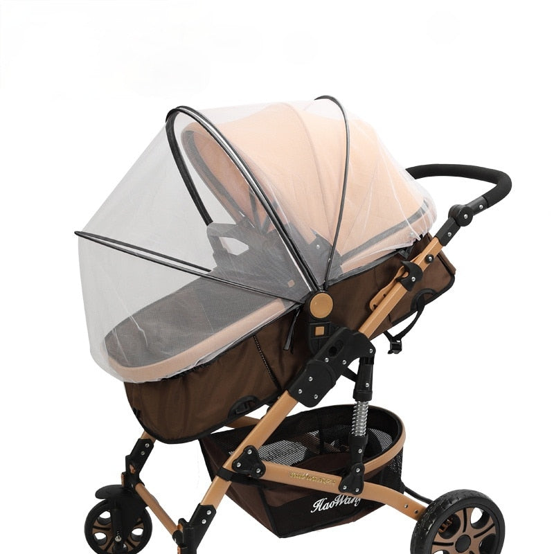 Zippered Mosquito Protection- Mesh Full Cover-Cribs, Carriage, Stroller