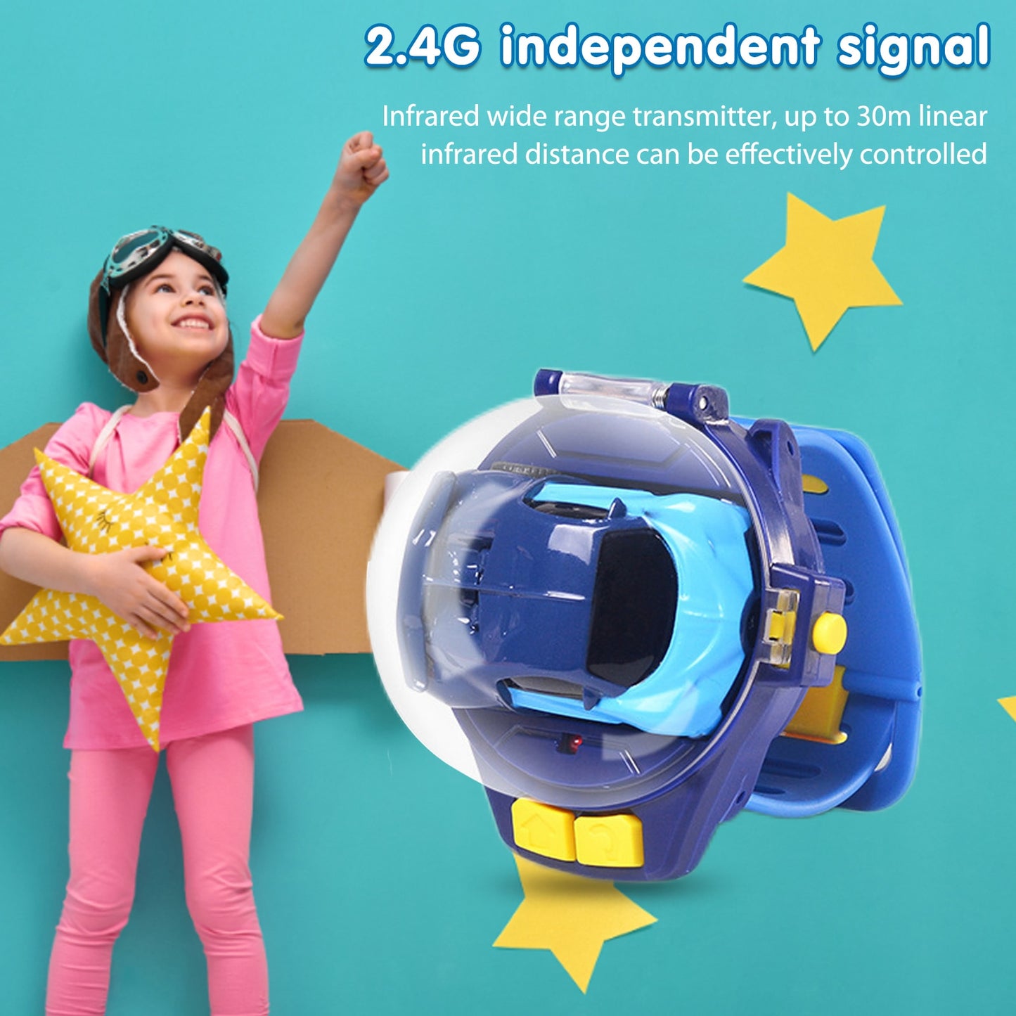 Children's Watch Remote Control Car Model-4 Color/Designs