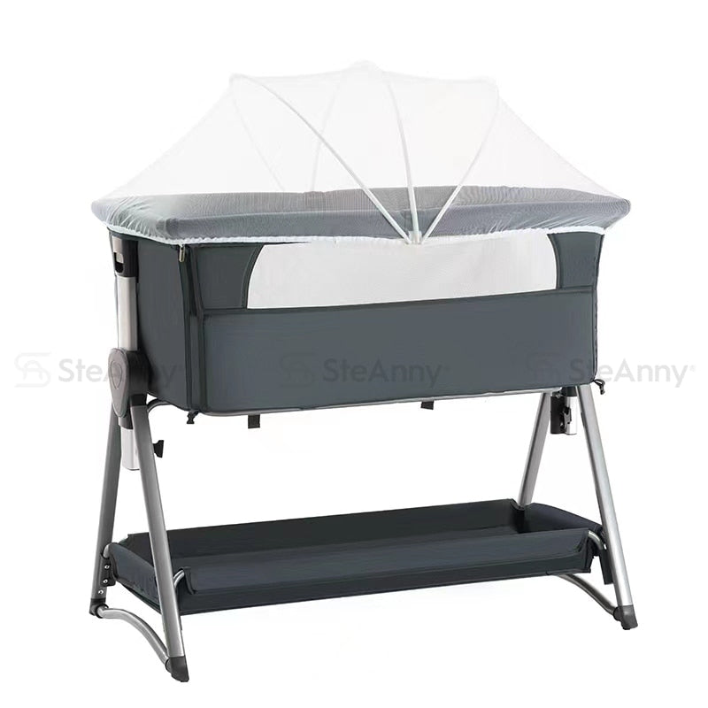 Baby Bedside Sleeper-Portable Folding Travel Baby Bed-Multifunction Crib