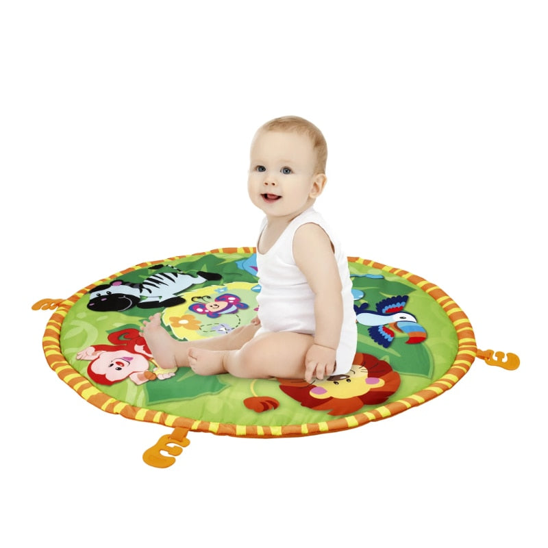 Jungle Pals Playmat -Unisex-Ages 0-12m Frame Foldable- Excellent for Tummy Time