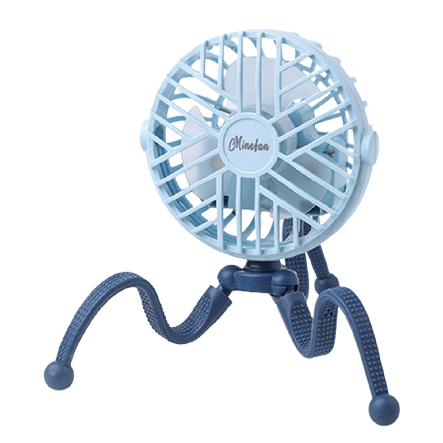 Portable Stroller Mini Octopus Fan -Silent-Night Light-USB