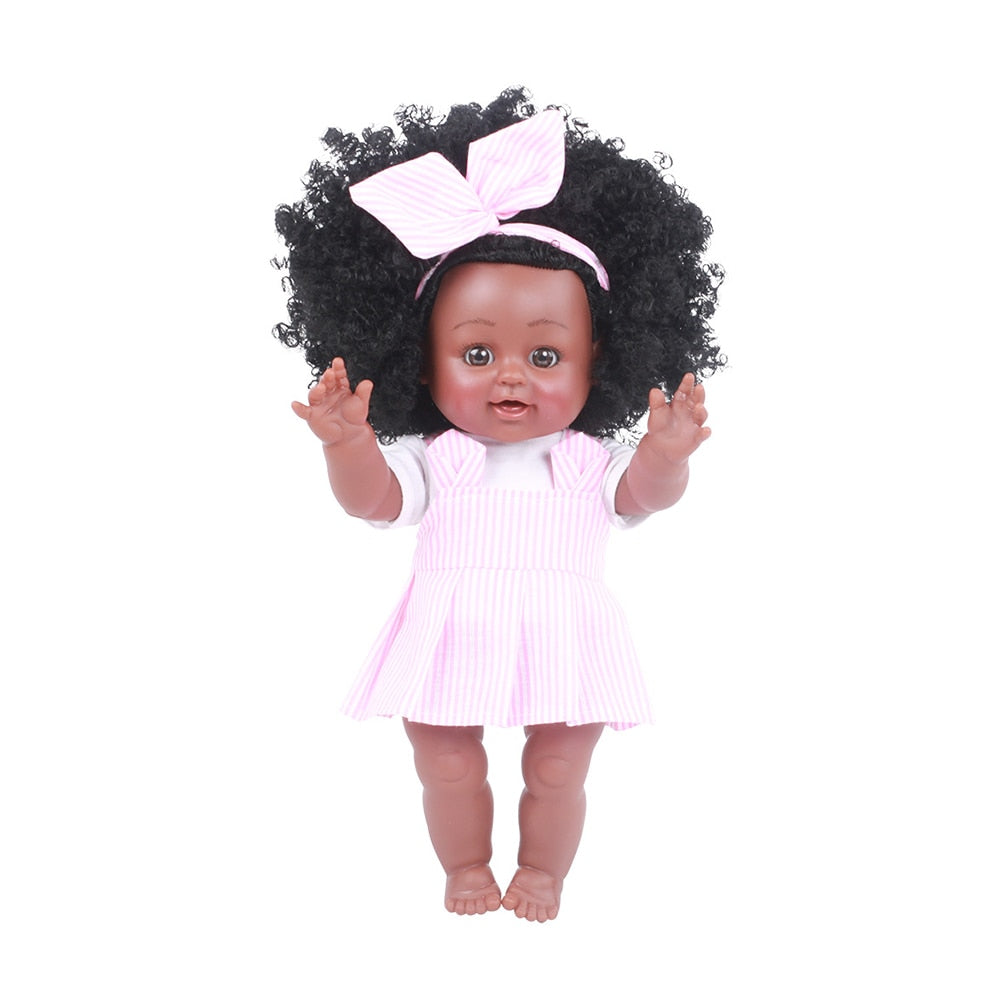 African American Reborn Doll-Black Lifelike Play Doll