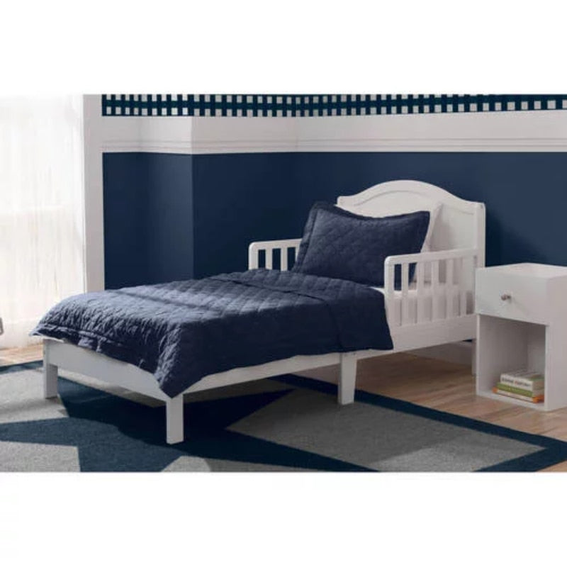 Delta Children Baker Toddler Bed with Attached Bed Rails-3 Colors