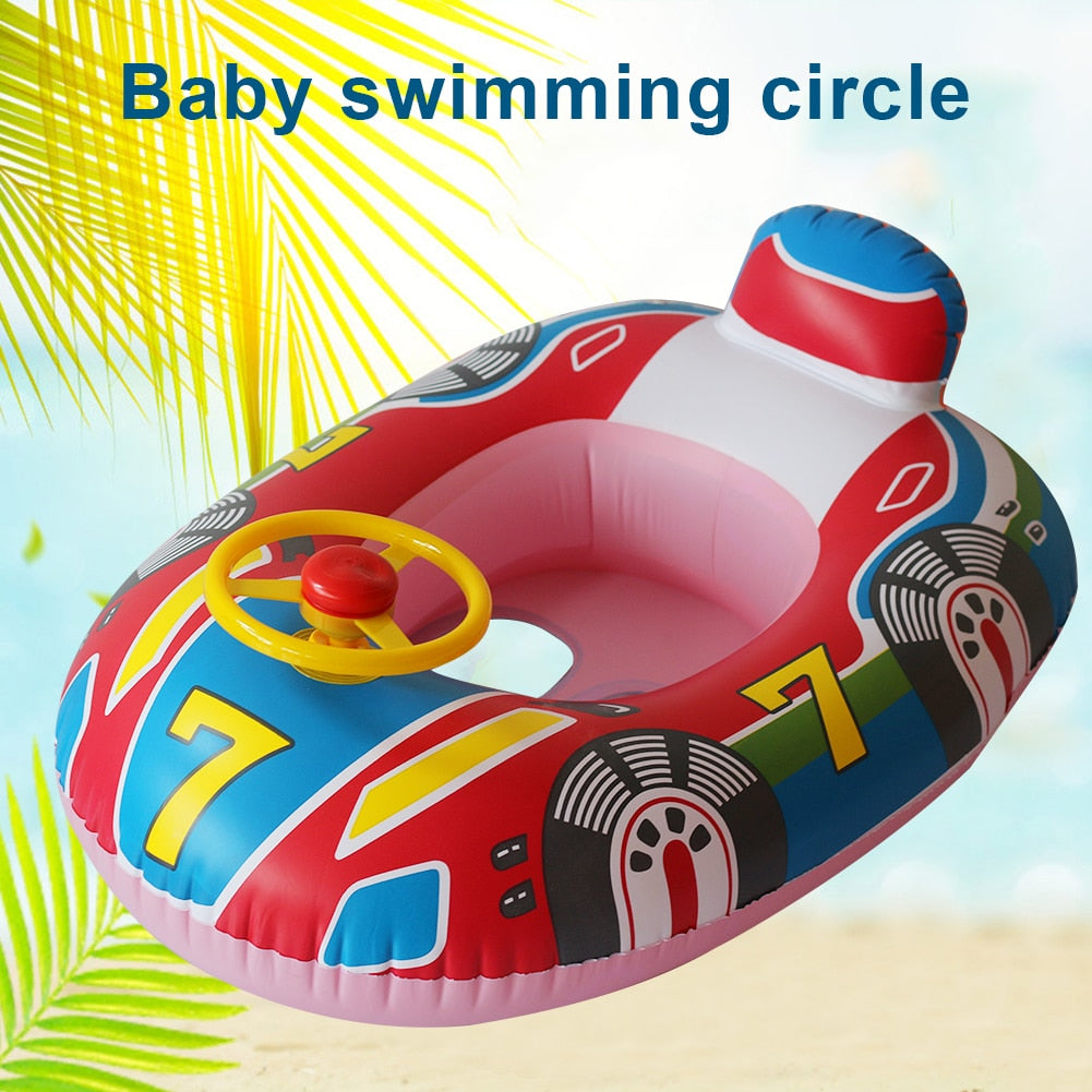 Inflatable Baby Float-Circle Seat-Car Shape Boat