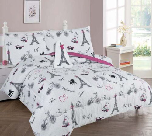 6pc Twin Comforter in a Bag Soft Bedding Set-Varying Prints/Styles