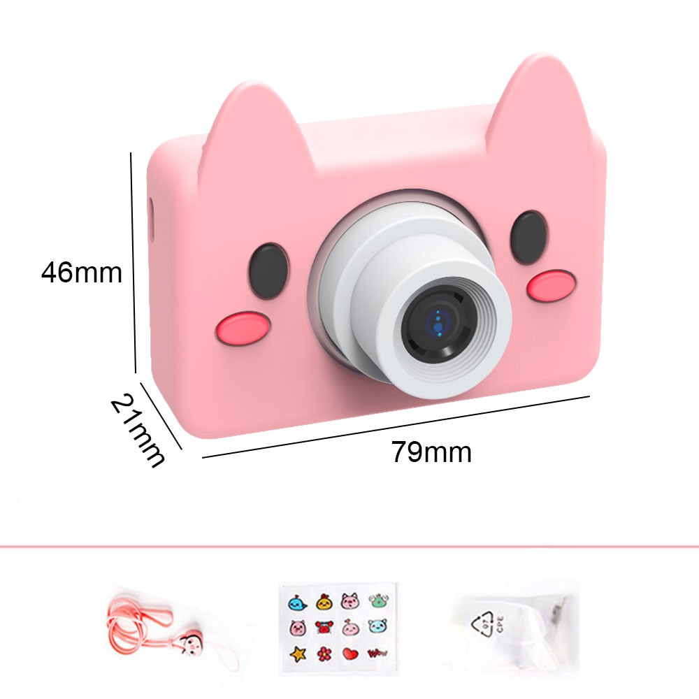 Mini Digital Camera-Multifunctional, USB Cable, 6 Animal Choices