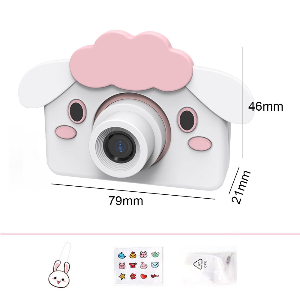 Mini Digital Camera-Multifunctional, USB Cable, 6 Animal Choices