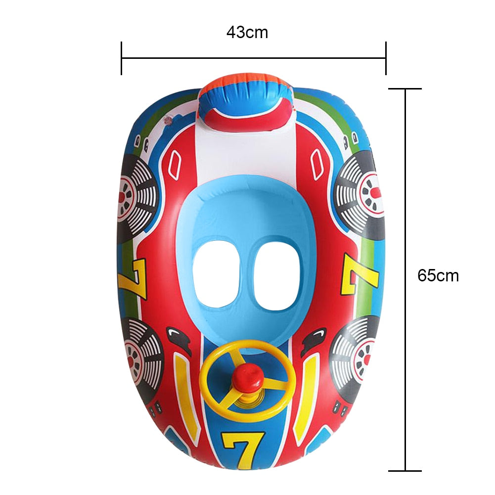 Inflatable Baby Float-Circle Seat-Car Shape Boat