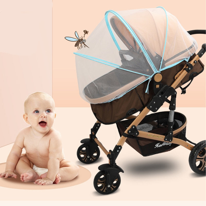 Zippered Mosquito Protection- Mesh Full Cover-Cribs, Carriage, Stroller