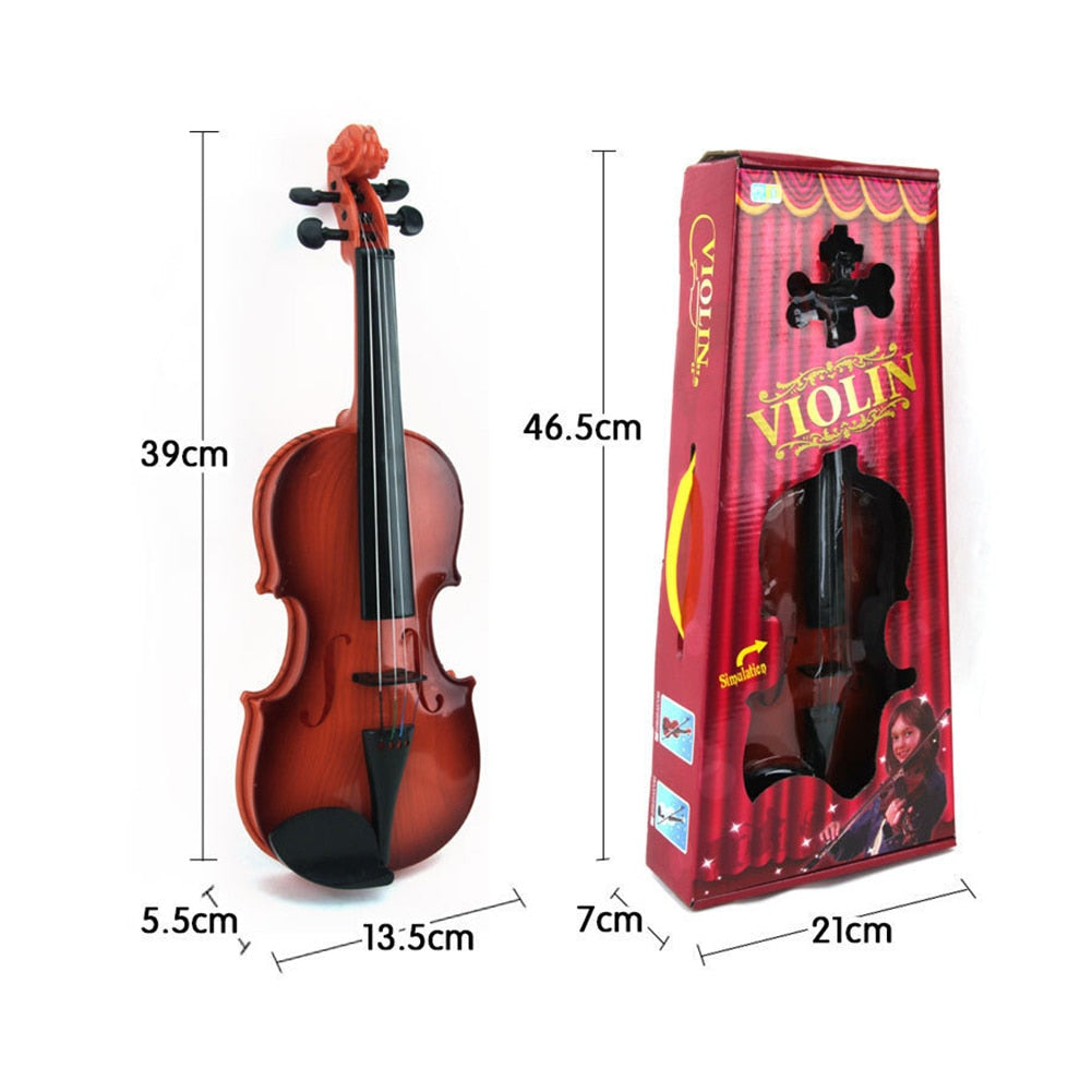 Acoustic Violin Toy-Adjustable Strings-Musical Beginner Instrument