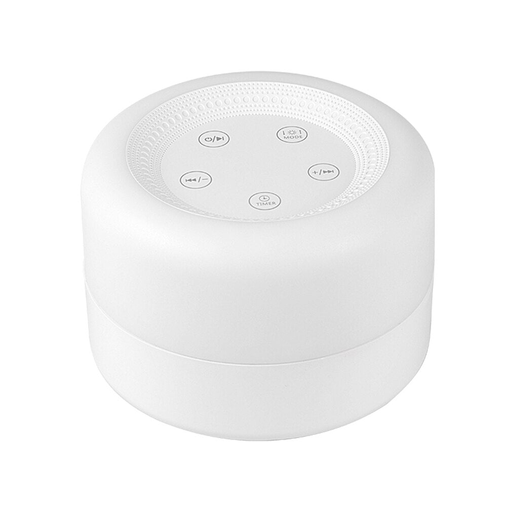 Sleep Relaxation for Baby w/ Night Light-White Noise Machine Portable Adjustable USB Rechargeable for Home Travel