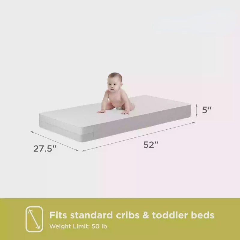 Firm Crib & Toddler Bed Mattress High-Density Thermo-Bonded