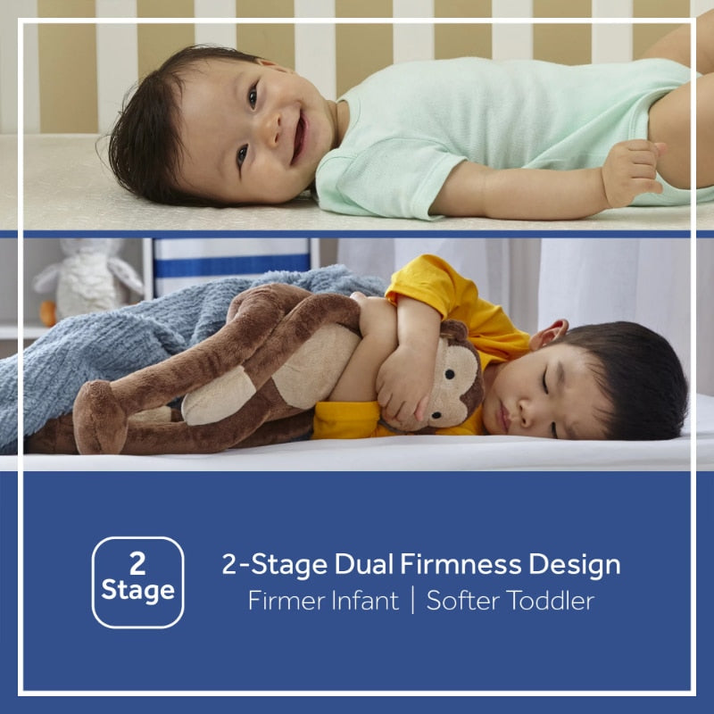 Sealy Ultra Rest 204 Coil-2 Layers of Hypoallergenic Crib & Toddler Cushioning Mattress