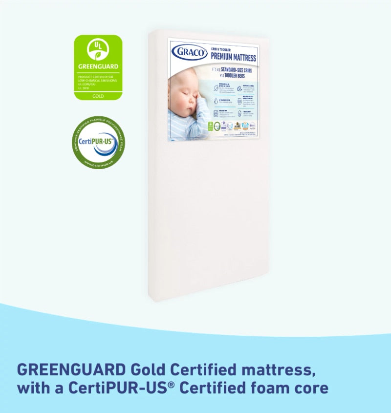 Graco Premium Foam Crib & Toddler Mattress In a Box