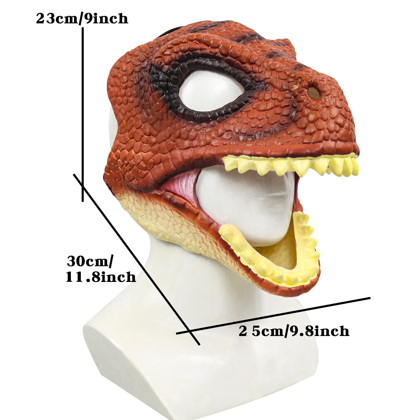 Dinosaur Mask-Open Mouth-Latex Horror Headgear