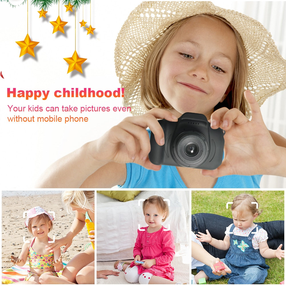 USB Kids Camera 2.0 inch-IPS Screen Mini HD 1080P