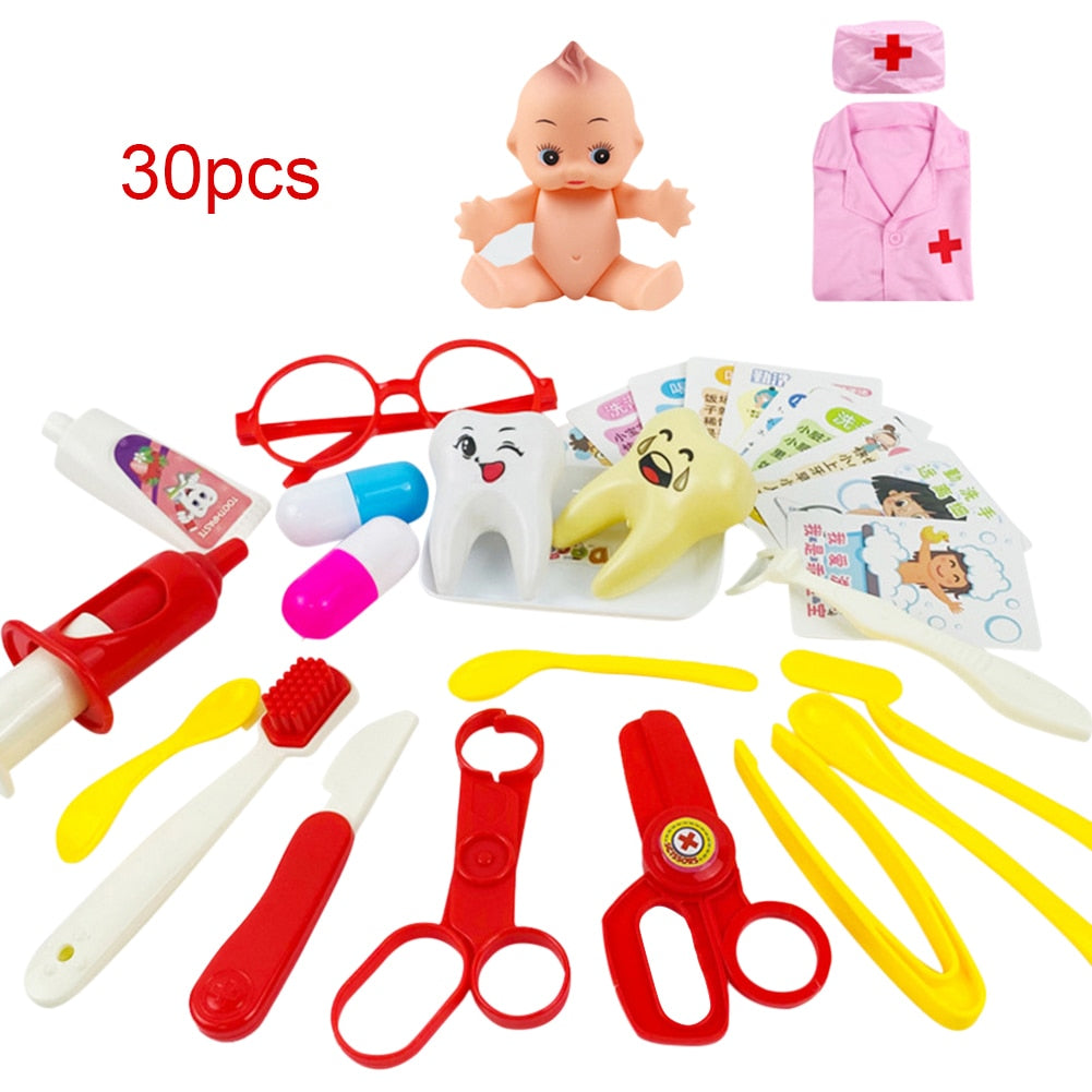 30pcs Dentist/Doctor Pretend Play Set