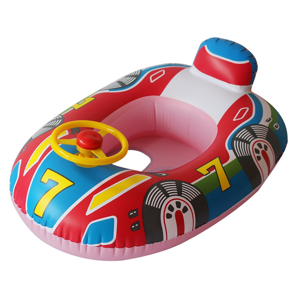 Inflatable Baby Float-Circle Seat-Car Shape Boat