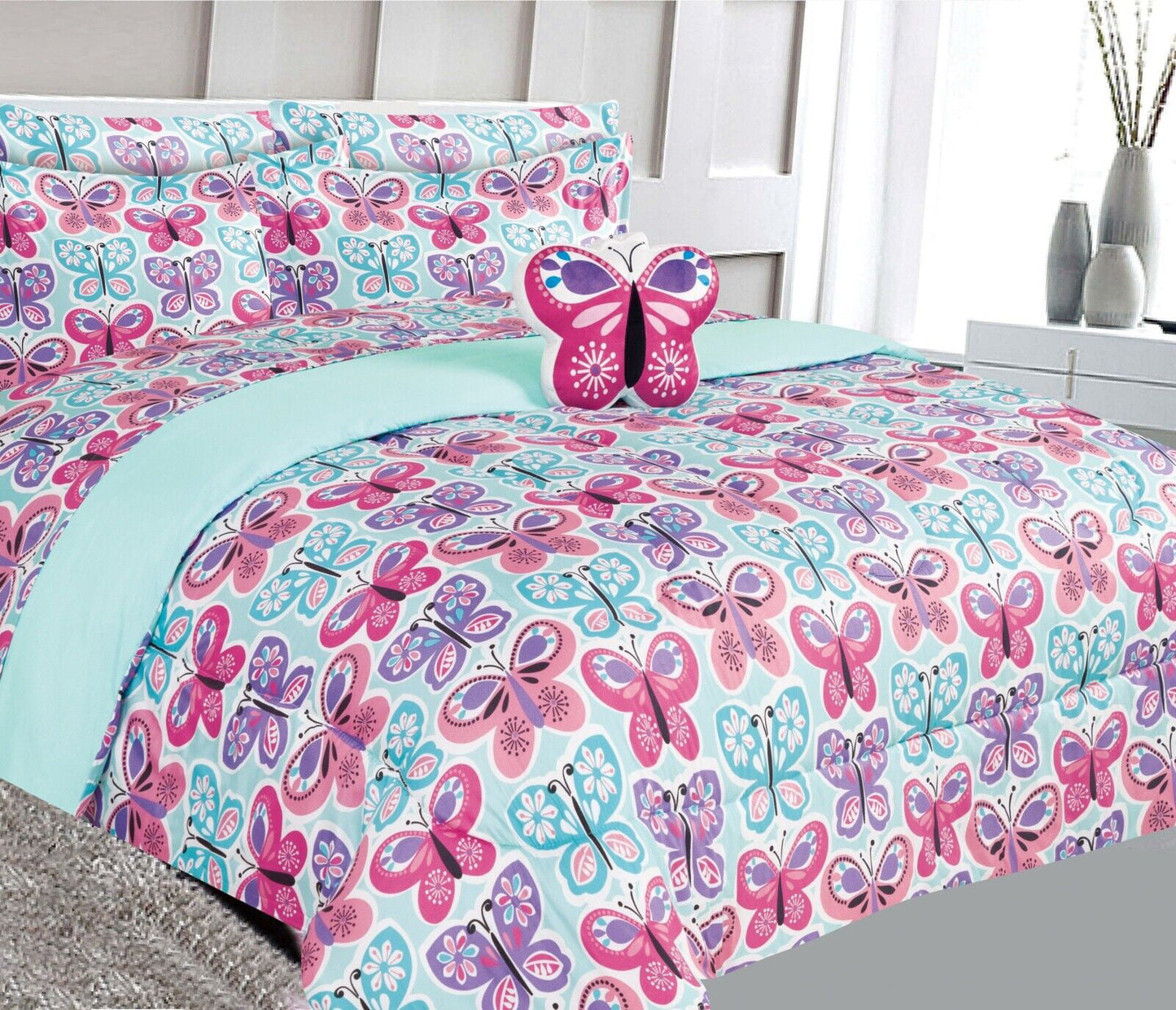 6pc Twin Comforter in a Bag Soft Bedding Set-Varying Prints/Styles