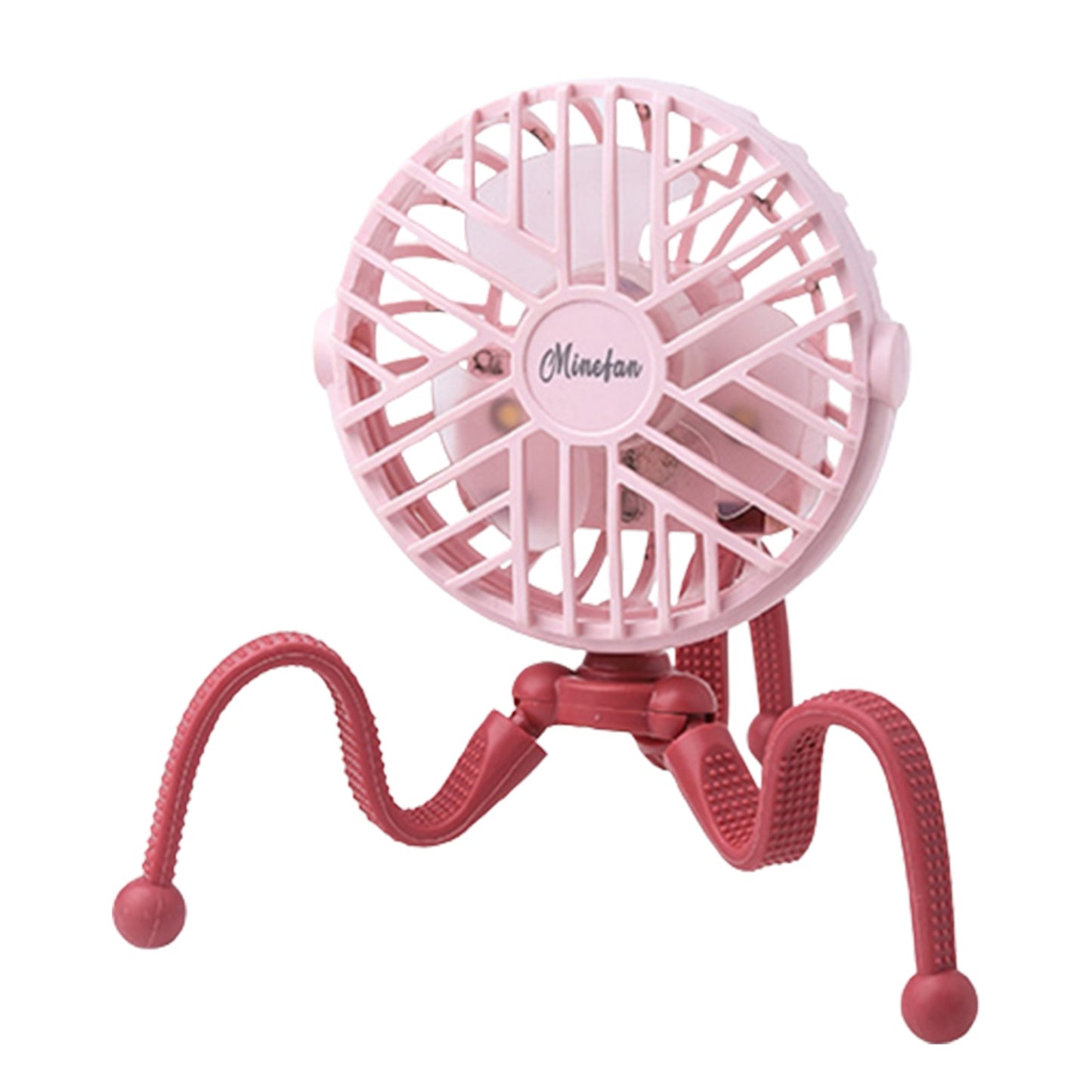 Portable Stroller Mini Octopus Fan -Silent-Night Light-USB