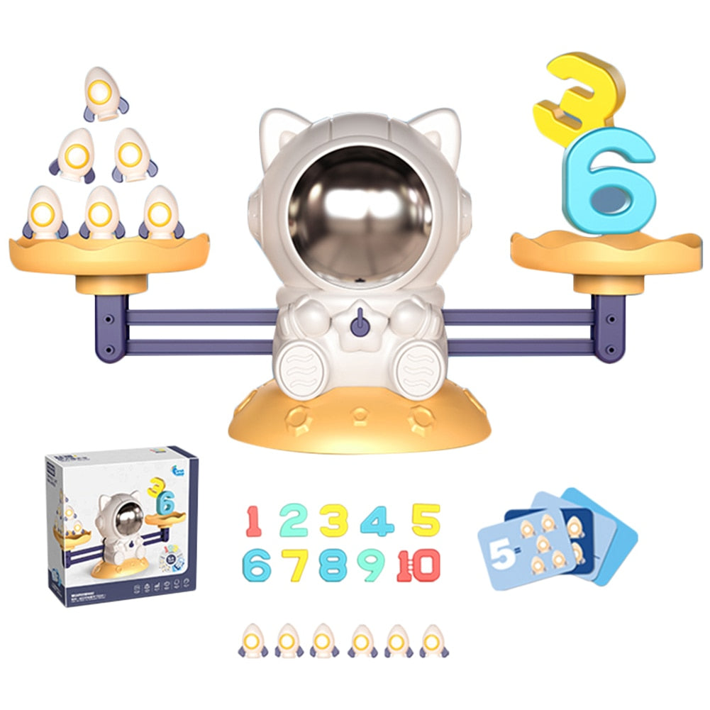 Aerospace Cat Matching Letter Game with Flash Card