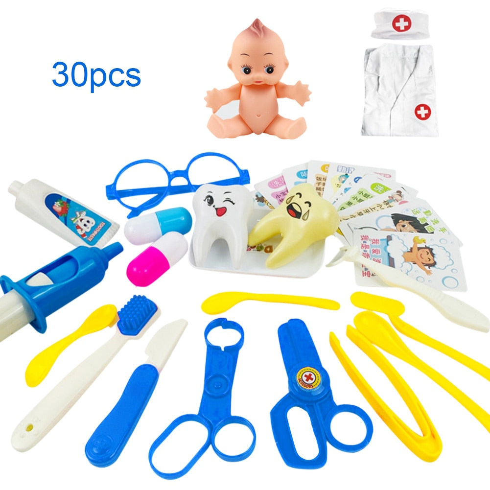 30pcs Dentist/Doctor Pretend Play Set