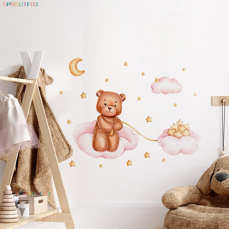 Wall Stickers-Decorative Vinyl Animal Patter-Kids Rooms