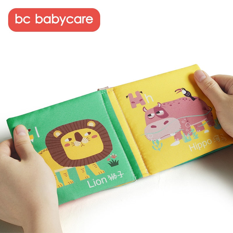 Bc Babycare 6pcs Soft Cloth 3D Books w/Teether Rustle Sound