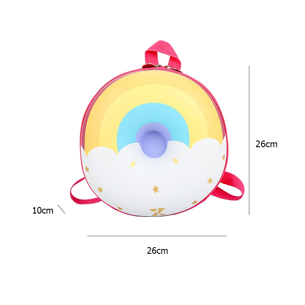 Toddler Donut Backpack-Adjustable Straps-4 Colors