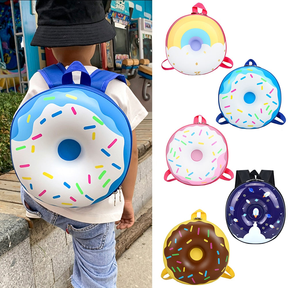 Toddler Donut Backpack-Adjustable Straps-4 Colors