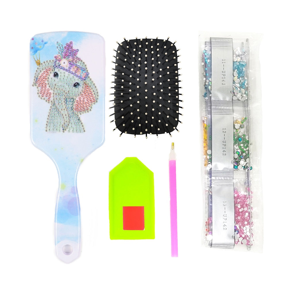 Painting Kit DIY 5D Hair Brushes-Mosaic Rhinestone-Animal Patterns