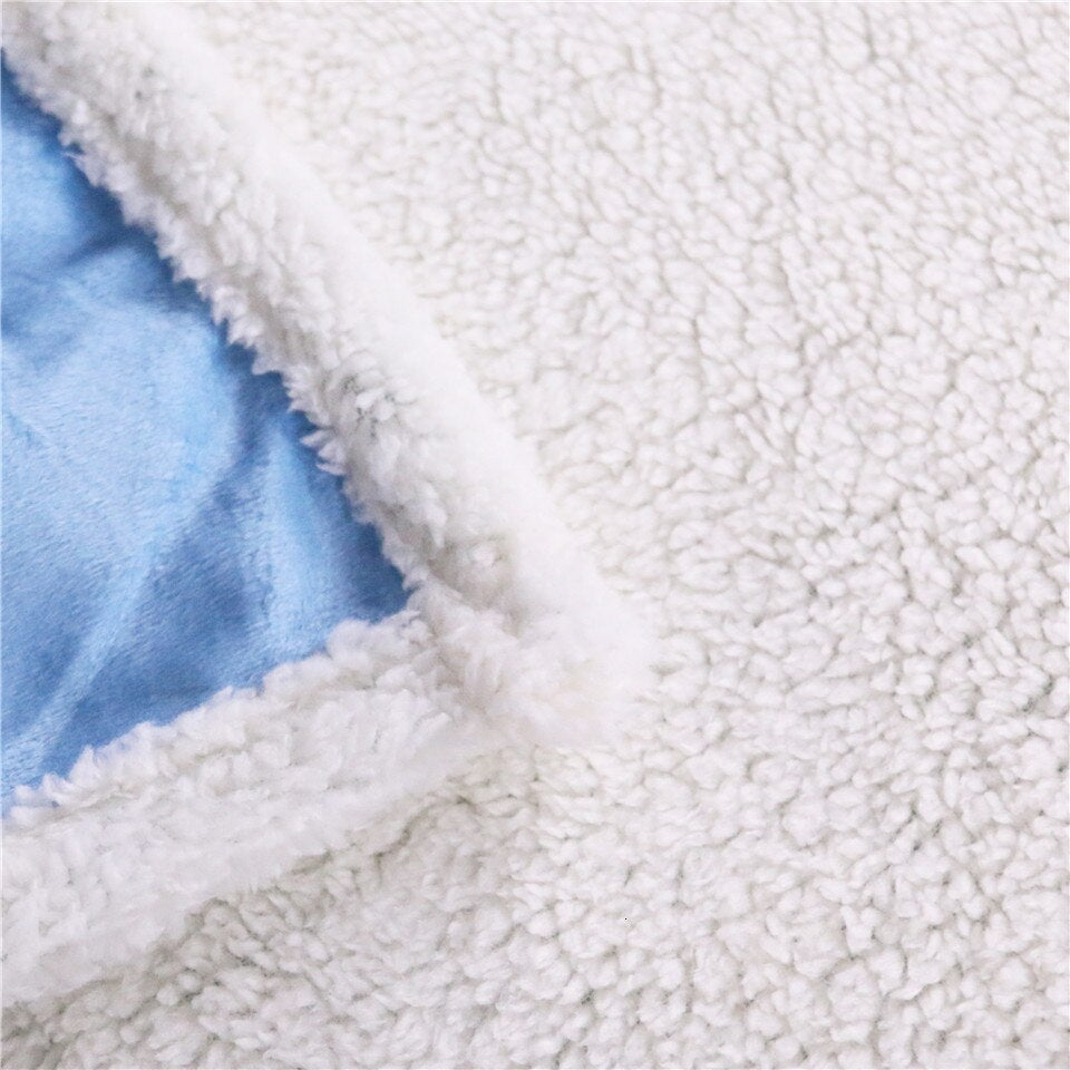 Soft Sherpa Fleece Blanket 4x5 Microfiber 2 Style's