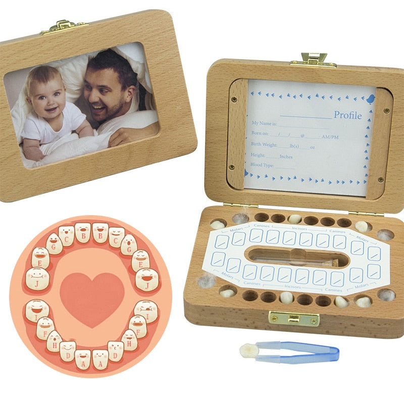 Baby Tooth Wooden Storage  Box