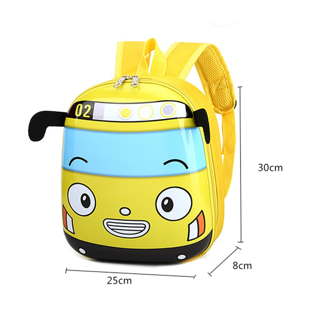 3D Cartoon Small Bus Backpack Toddler Kids