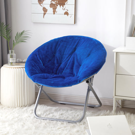 Mainstays Faux Fur Saucer™ Chair-Foldable steel Frame